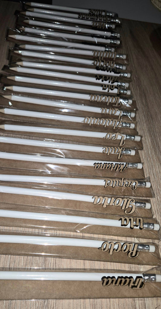 Lápiz Personalizado con Nombre en Madera