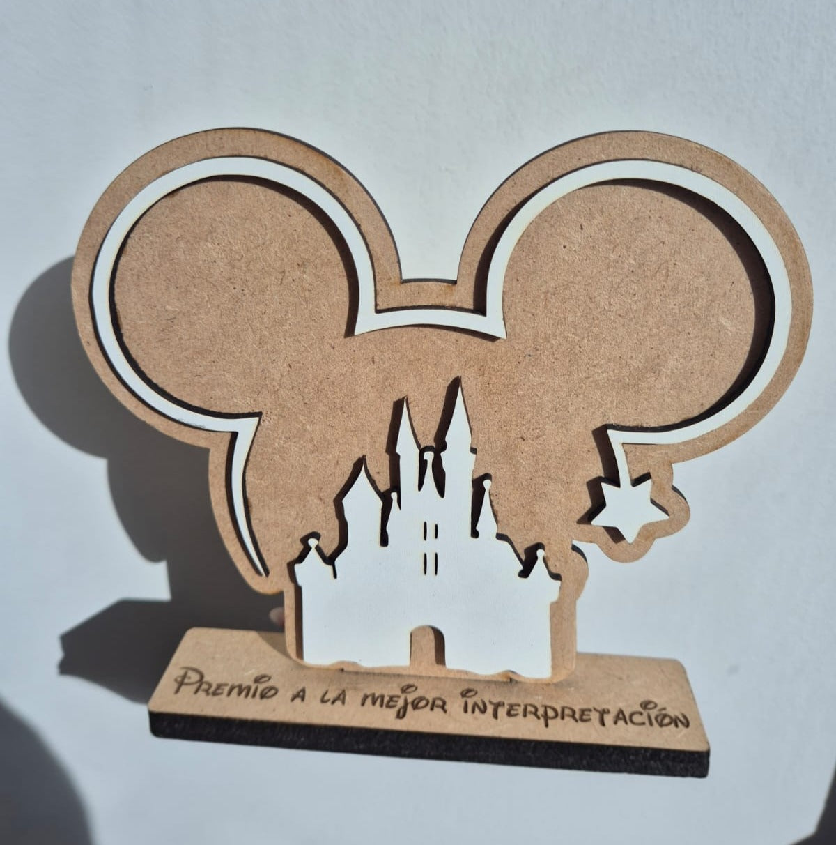 Trofeo de madera personalizado