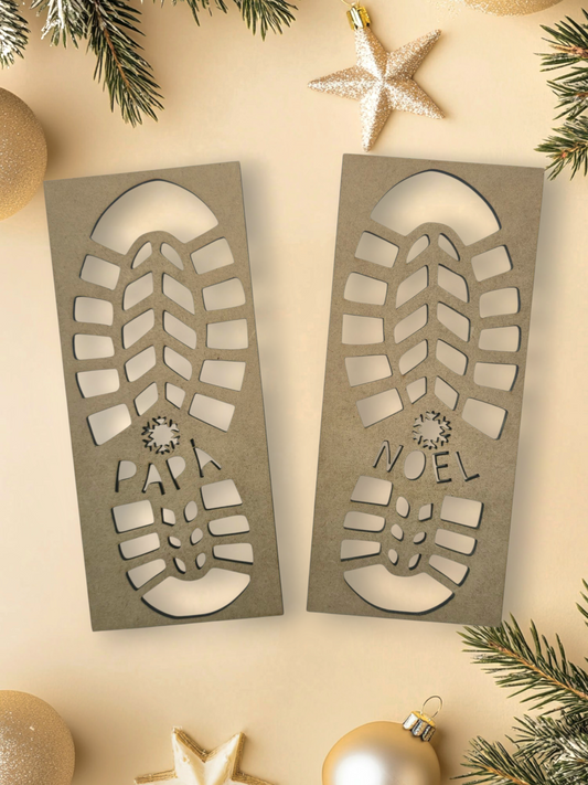 Plantillas huellas Papá noel 🎅